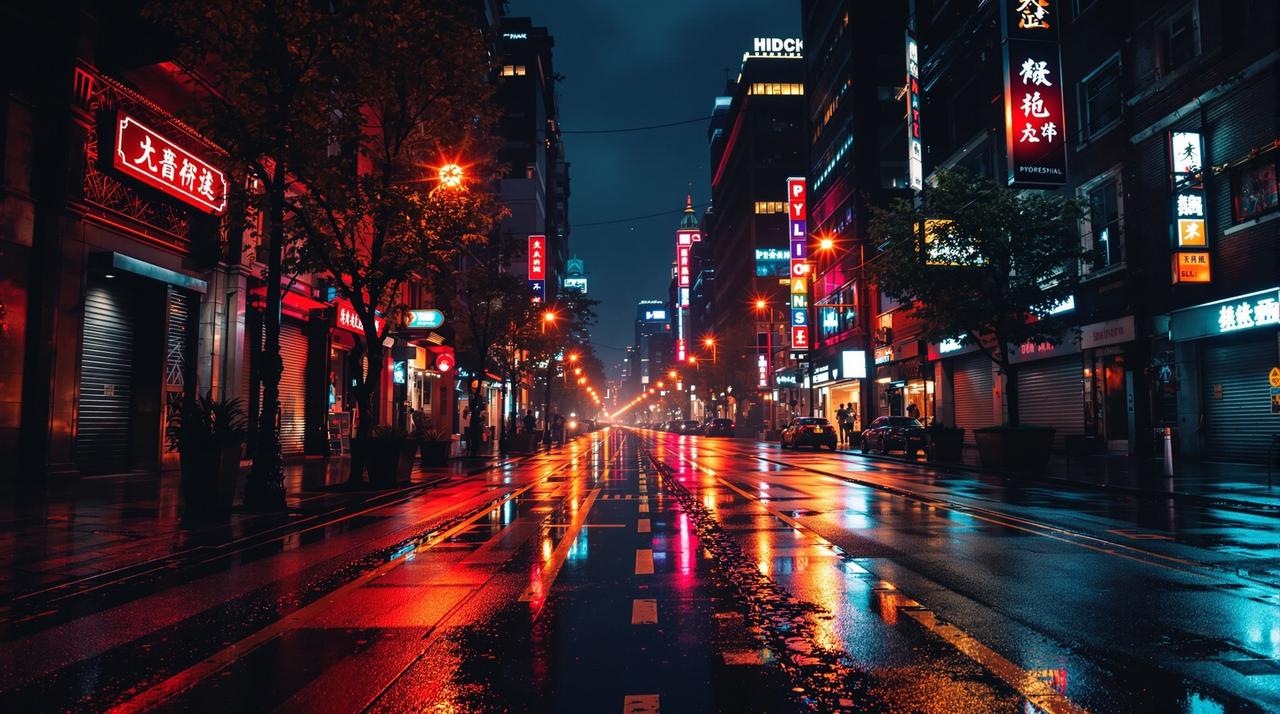 三级影视短视频：城市夜景延时摄影