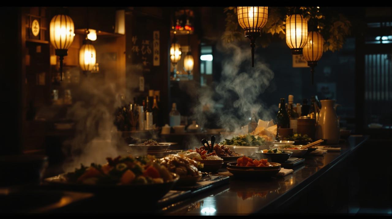 三级影视短视频：美食探店：隐藏的深夜食堂